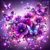 Fantasy Flowers-11CT Stamped Cross Stitch 40*40cm/15.75*15.75in