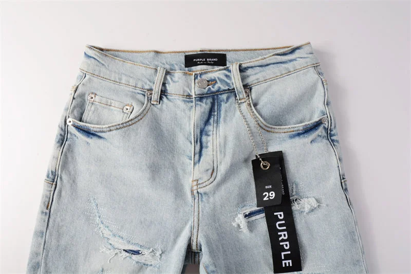 Purple Fashion Jeans 5088