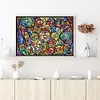 (Big Size) Cartoon Family - 11CT Stamped Cross Stitch 90*64cm/35.43*25.2in(glass painting cross stitch) tapestrymarket