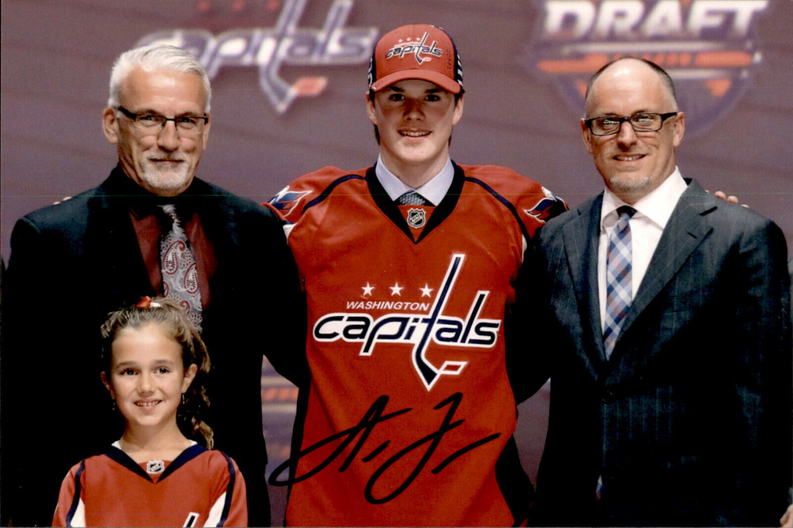 Lucas Johansen SIGNED 4x6 Photo Poster painting WASHINGTON CAPITALS #4