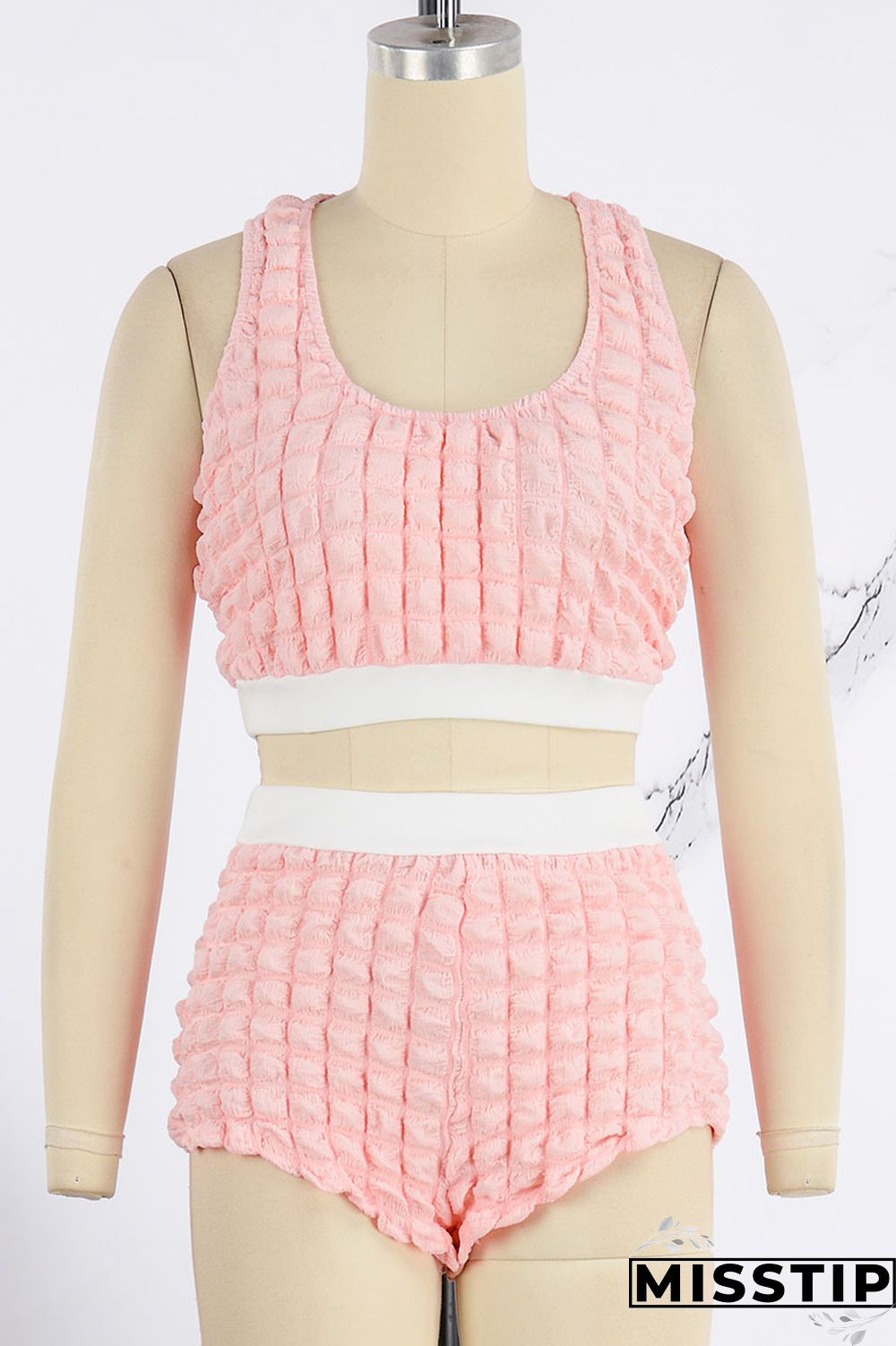 Black Sexy Solid Patchwork Spaghetti Strap Sleeveless Two Pieces