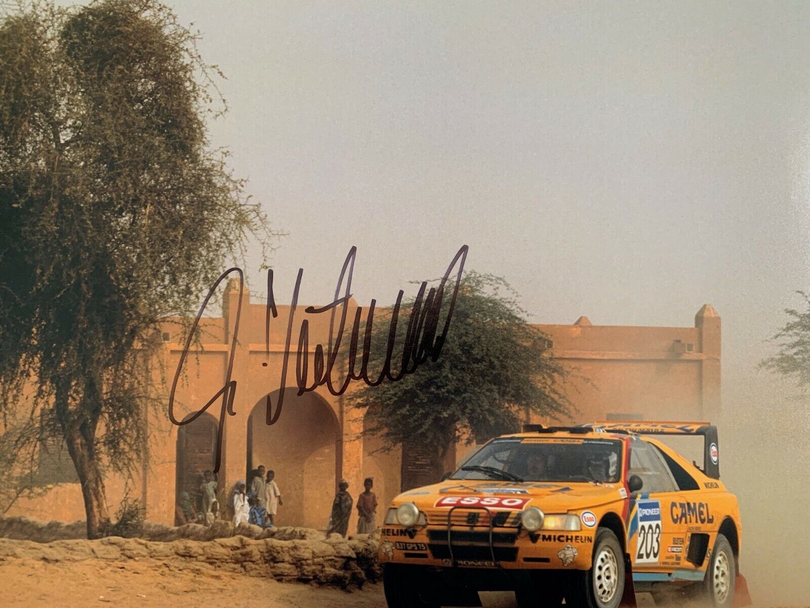 Ari Vatanen Hand Signed 16x12 Photo Poster painting - Rally Autograph 1.