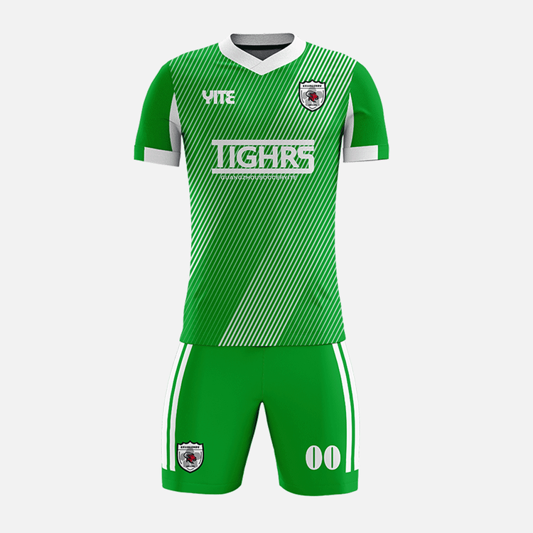 YITE | YTZQ151-White  And Green Soccer Uniforms