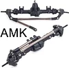 AMK Rc Crawler 1/10 Plastic Straight Front and Rear axles with Metal Front Reverse Bevel Gear for 1/10 RC Tracked SCX10 II 90046 47 R-G-T 86100