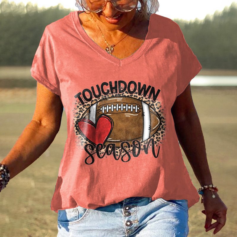 Touch Down Season Printed Hippie T-shirt