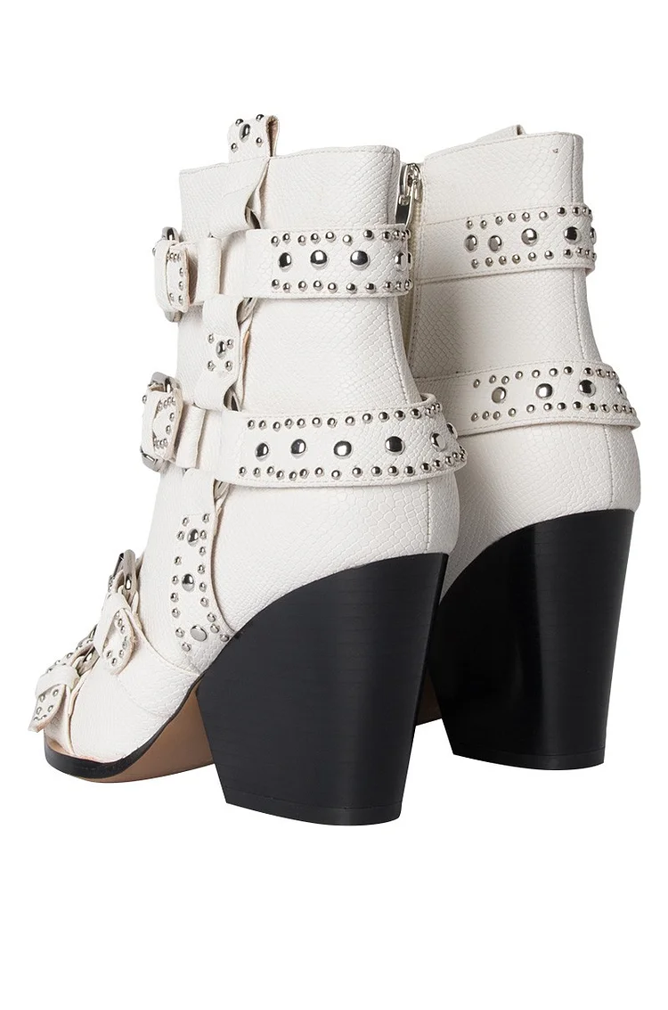 womens studded ankle boots