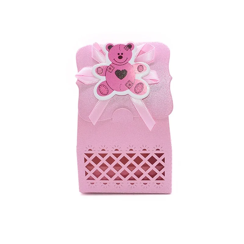 12Pcs Cute Baby Shower Gift Box Candy Box Boy Girl Baby Shower Favors Bag Kids Birthday Party Gender Reveal Party Supplies