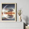 Moon Tree - 11CT Counted Cross Stitch - 40*50cm - Natural