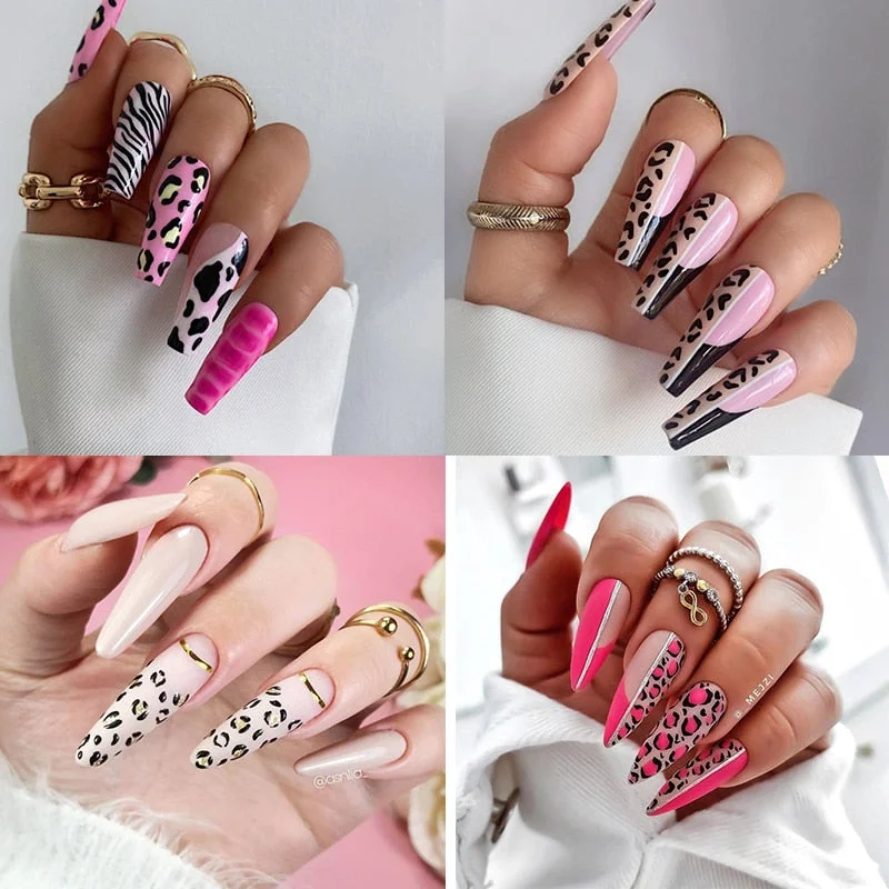 PICT YOU Leopard Print Nail Stamping Plates Xmas Tiger Zebra Animal Pattern Nail Art Image Plates Nail Printing Stencil Template-Nail Inspo