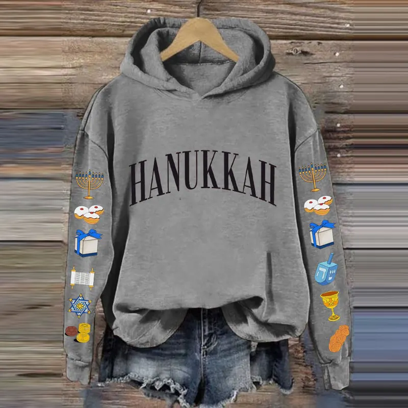Women's Hanukkah Printed Sweatshirt