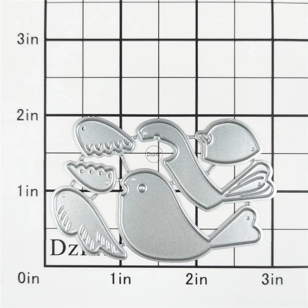Athvotar Shadow Combined Bird Metal Cutting Dies for Card Making Paper Embossing Die Cuts Sets Crafts 2023 New Templates Stencils