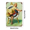 Pin Up Girl 1950s Woman - Vintage Metal Signs - 20*30cm/30*40cm