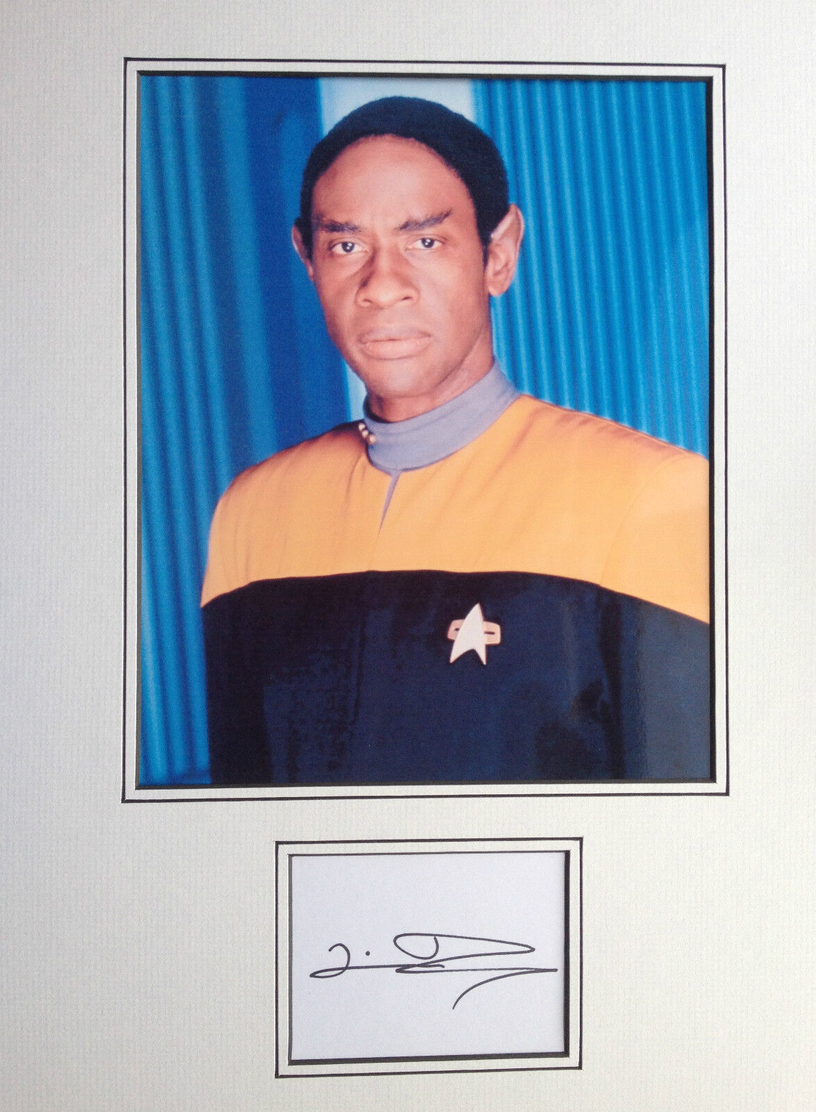 TIM RUSS - STAR TREK ACTOR - STUNNING SIGNED COLOUR Photo Poster painting DISPLAY.