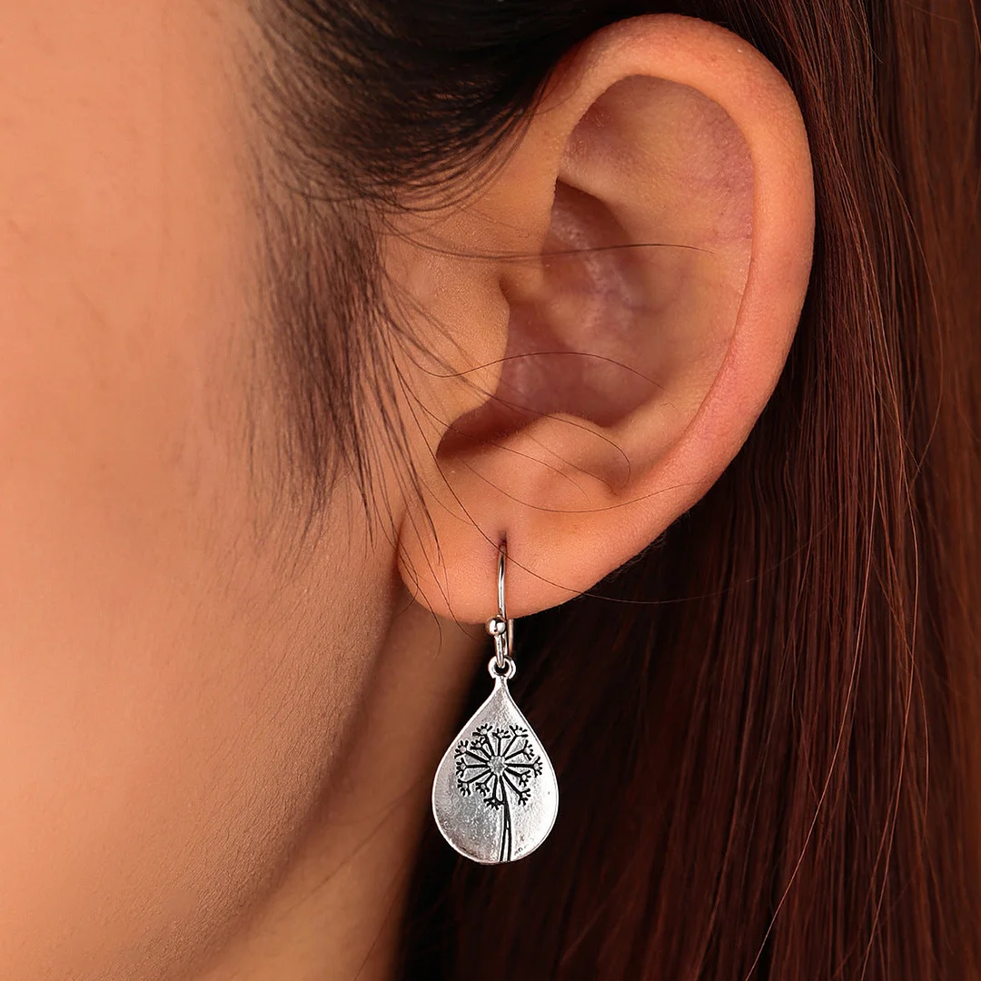 Dandelion Alloy Earrings