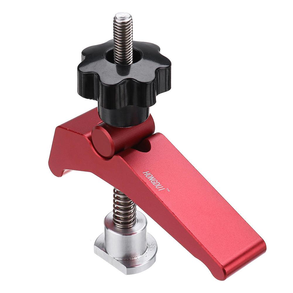 

Woodworking Aluminum Alloy Quick Acting Hold Down T-slot T-track Clamp Set, 501 Original