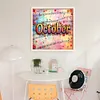 October-18CT Stamped Cross Stitch 25*25cm/9.84*9.84in tapestrymarket