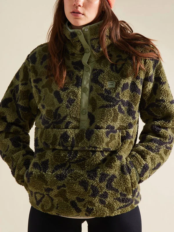 camouflage airy warm women's lambswool sweatshirt