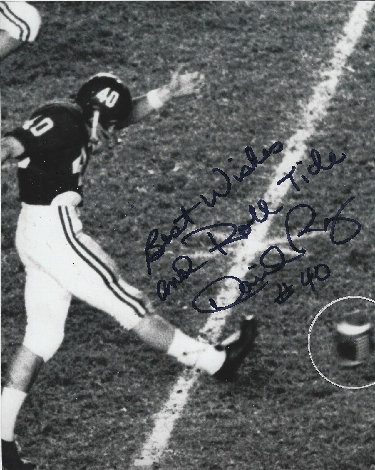 Signed 8x10 DAVID RAY University of Alabama Autographed Photo Poster painting - w/COA