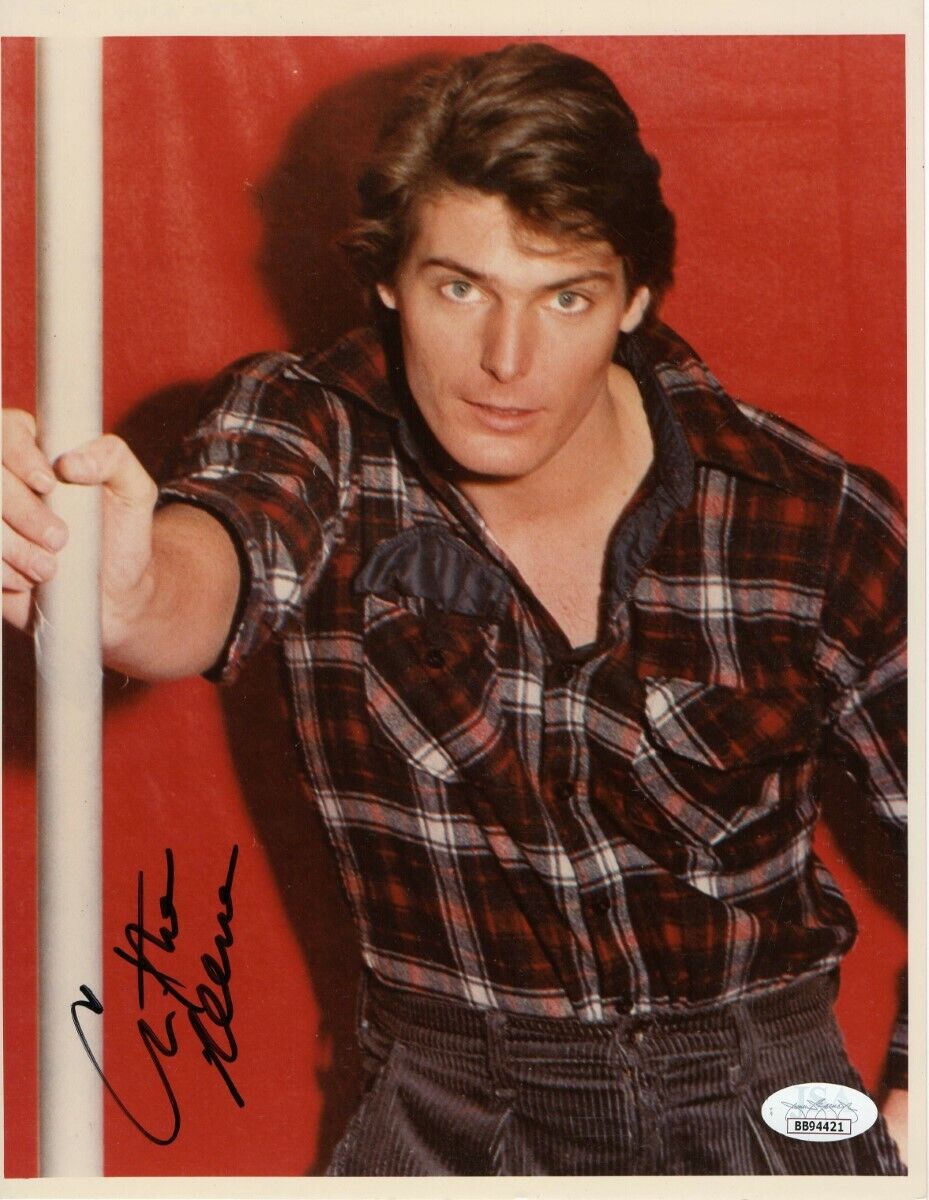 Christopher Reeve Signed Autographed 8X10 Photo Poster painting Superman Vintage JSA BB94421