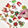 2PCS Gem Art DIY Craft Kit Diamond Painting Sticker (Christmas Cartoon)