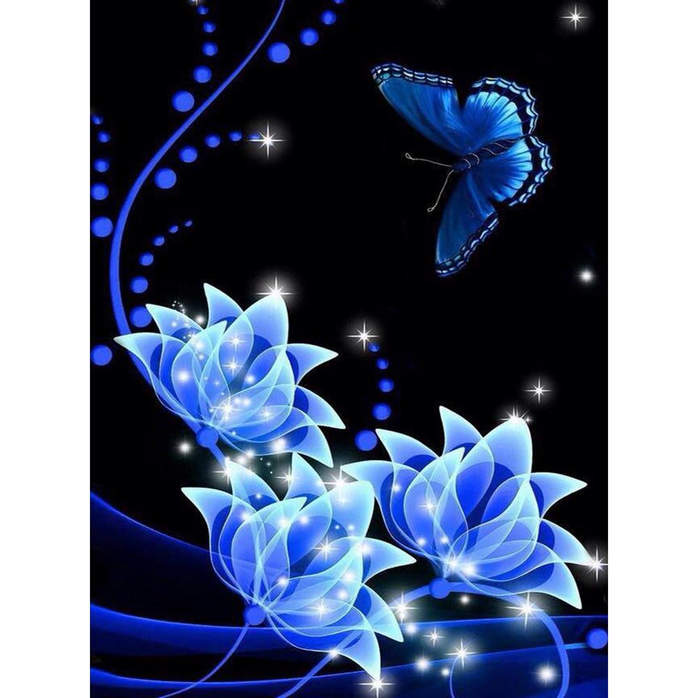 

30*40CM - Butterfly - Round Drill Diamond Painting, 501 Original