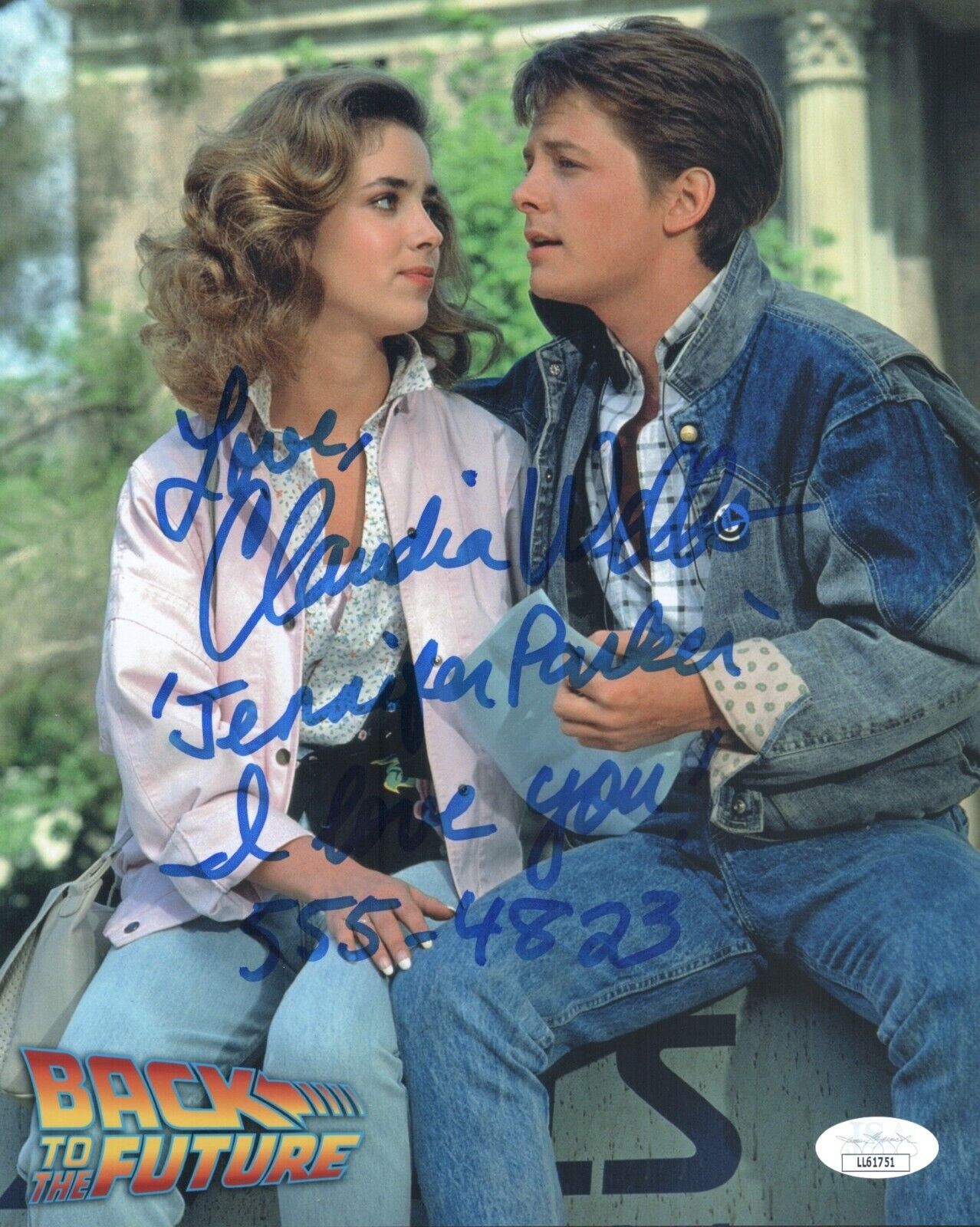 CLAUDIA WELLS Signed 8x10 Photo Poster painting BACK TO THE FUTURE Autograph JSA COA Cert