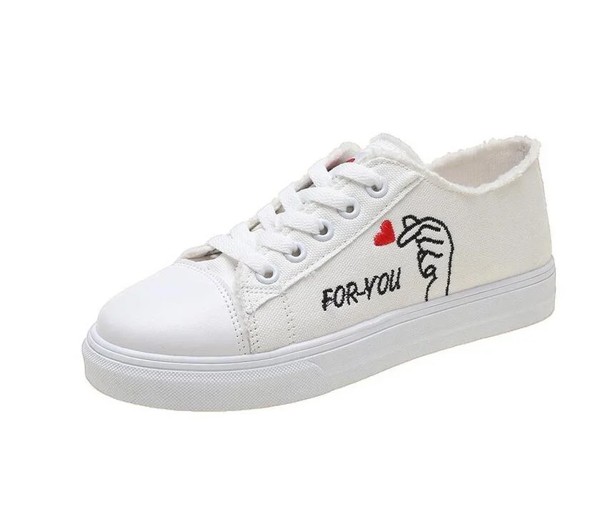 2020 New Spring Tenis Feminino Lace-up White Shoes Woman PU Leather Solid Color Female Shoes Casual Women Shoes Sneakers
