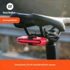 Bicycle taillight sensor smart brake light wireless remote control mountain bike road bike night riding light