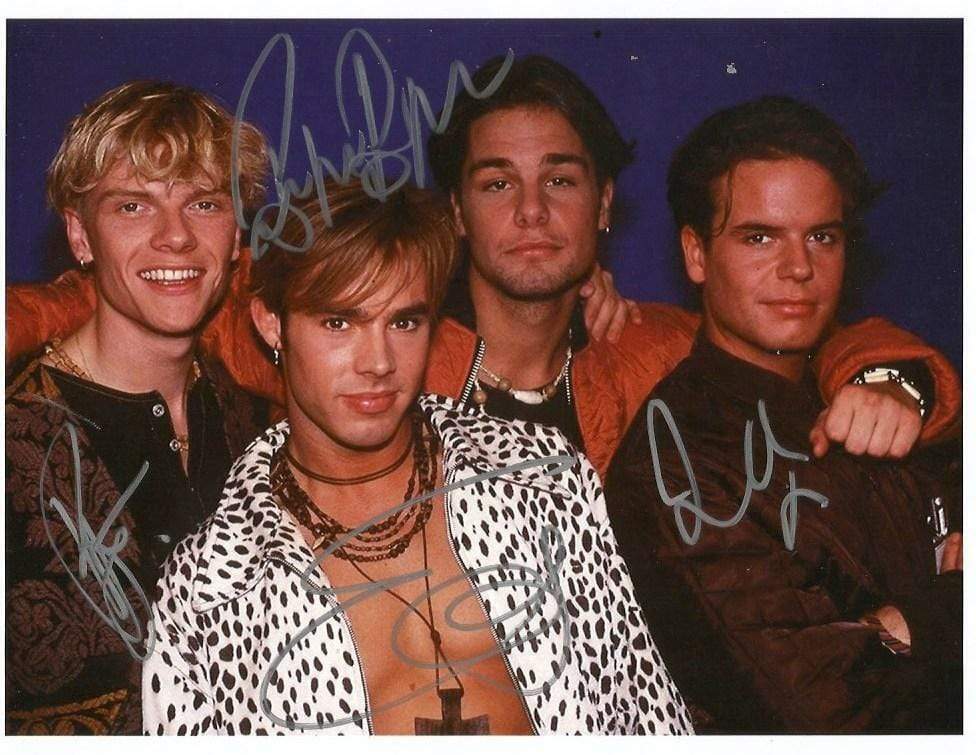 Caught in the Act BOY BAND autographs, In-Person signed Photo Poster painting