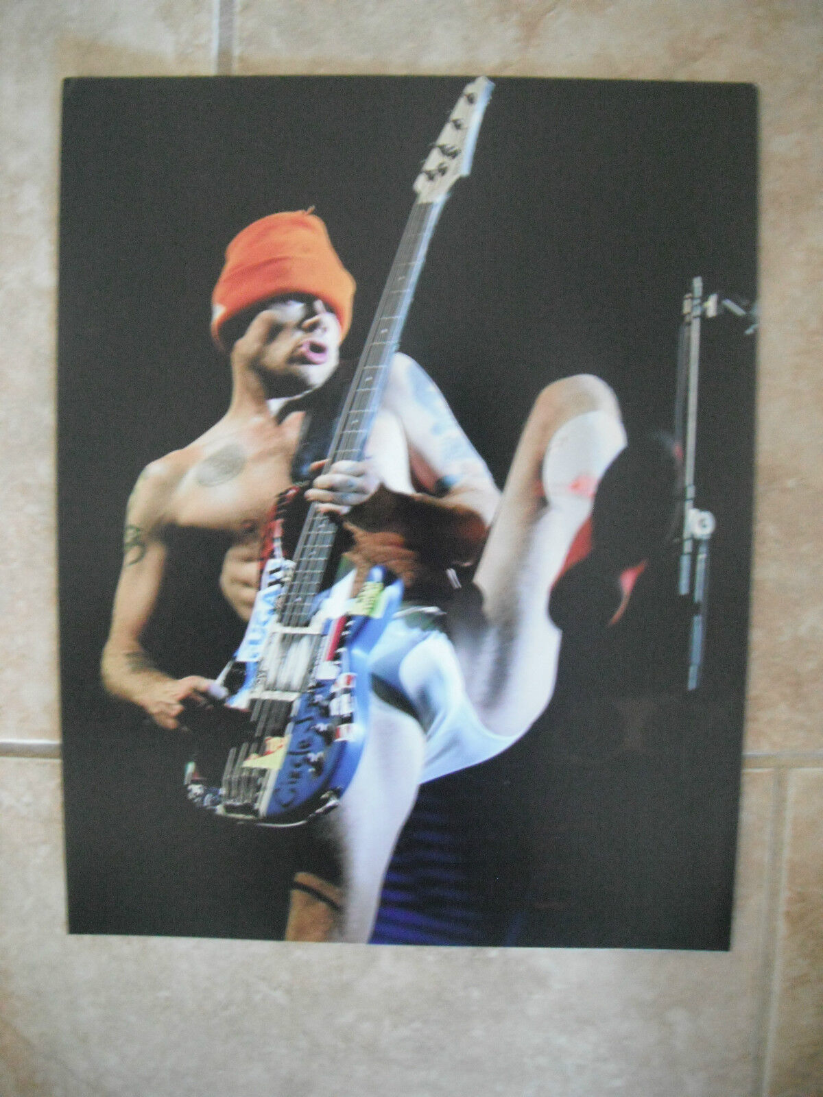 Flea Michael Balzary Red Hot Chili Peppers Live Color 11x14 Promo Photo Poster painting #2