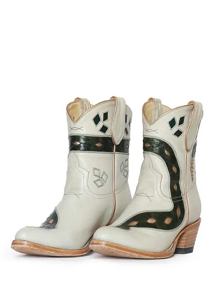 Bottines Shooties Ivory – Motif Serpent, Talon 3,8 Cm, Fermeture éclair, Taille 39 (neufes)