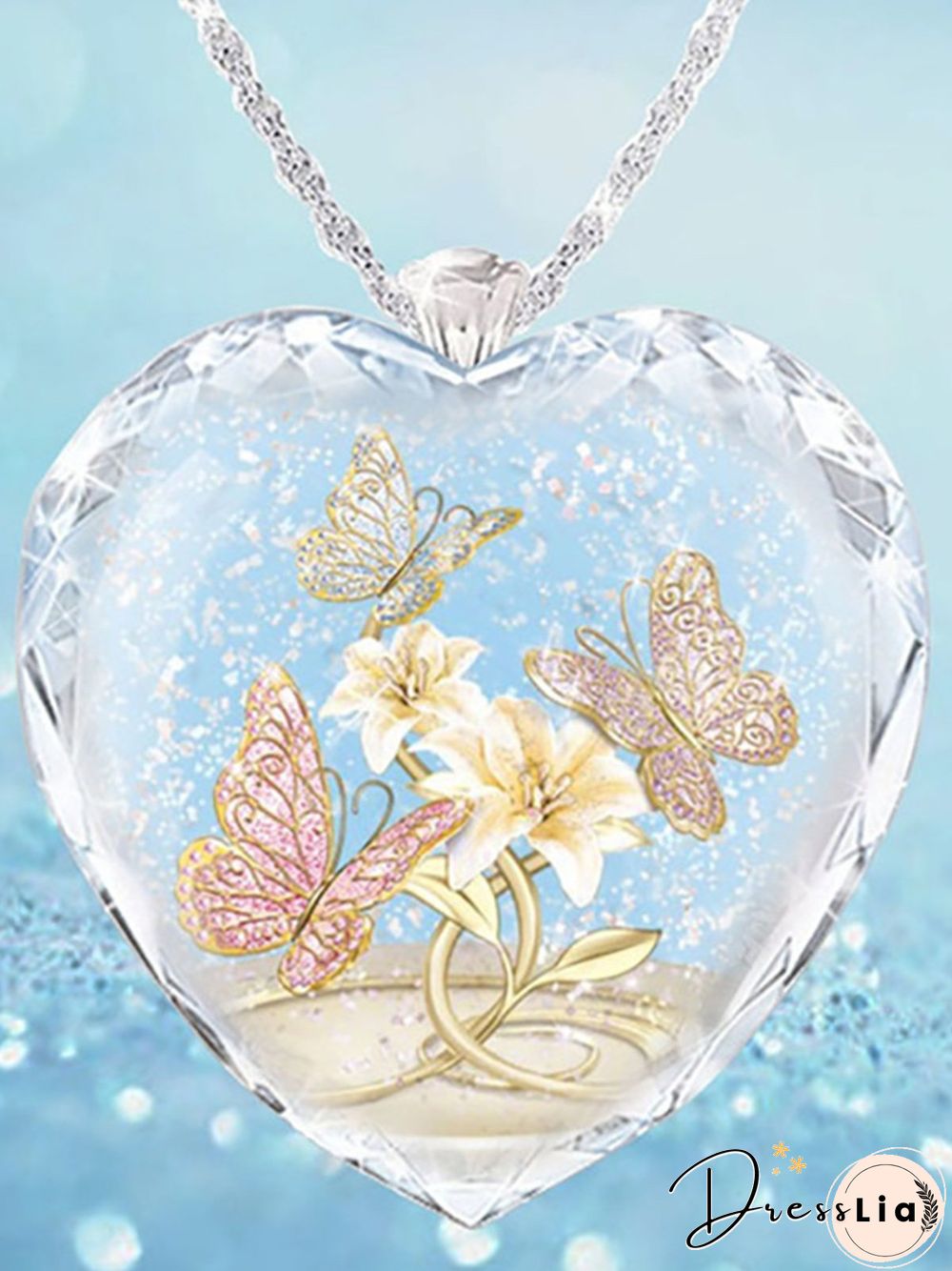 Crystal Butterfly Necklace