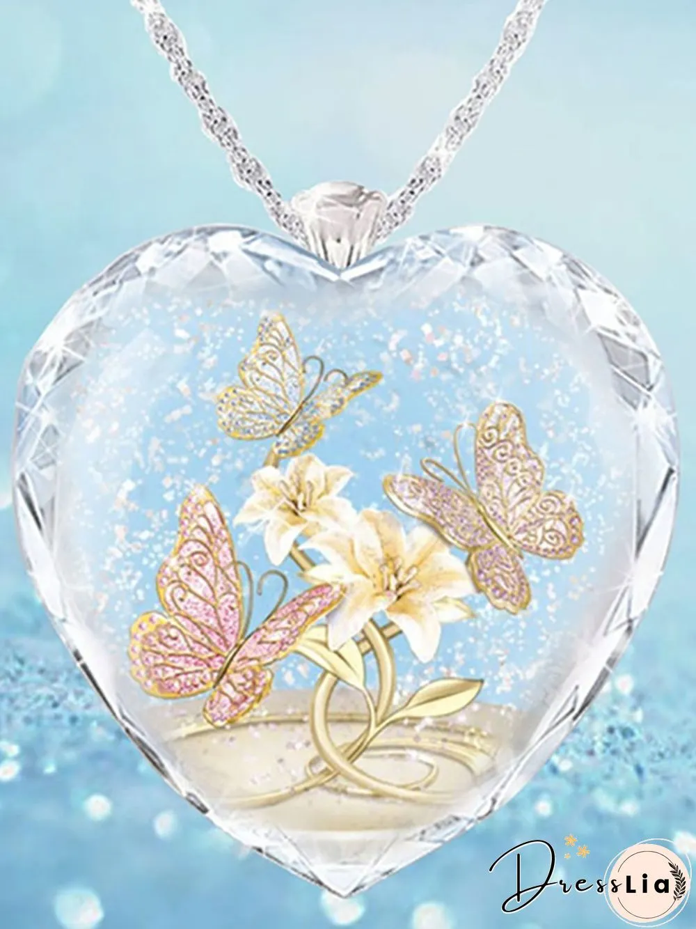 Crystal Butterfly Necklace