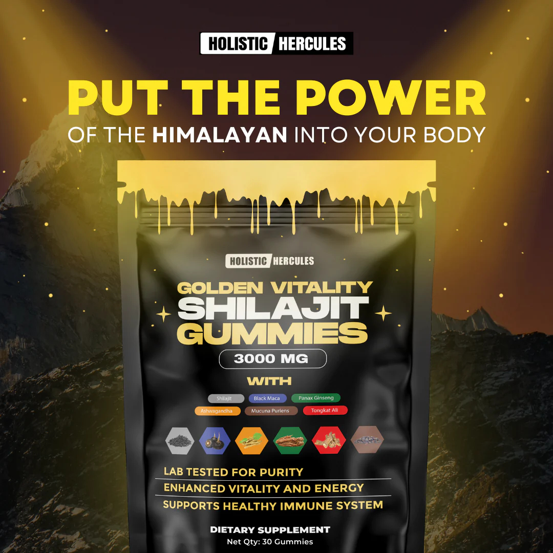 Lanranbee Hercules Shilajit Gummies – Elevate Testosterone, Energy & Vitality with 10 Adaptogens | Clinically-Proven, Vegan & NSF Certified  lanranbee