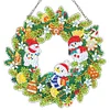 Diamond Painting Christmas Wreath Pendant