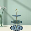 3 Tier Acrylic Mandala 5D DIY Diamond Painting Serving Tray for Countertop Decor