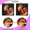 DIY Pre-Framed Fox Button Art Canvas Kit
