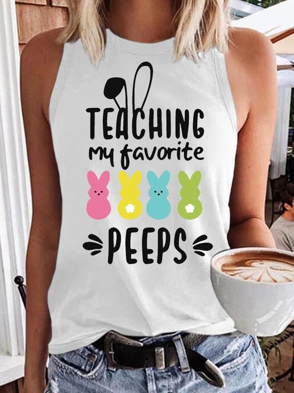 Women's Happy Easter Teaching My Favorite Peeps Vest