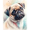 Pug Dog-11CT Stamped Cross Stitch 40*50cm/15.75*19.69in