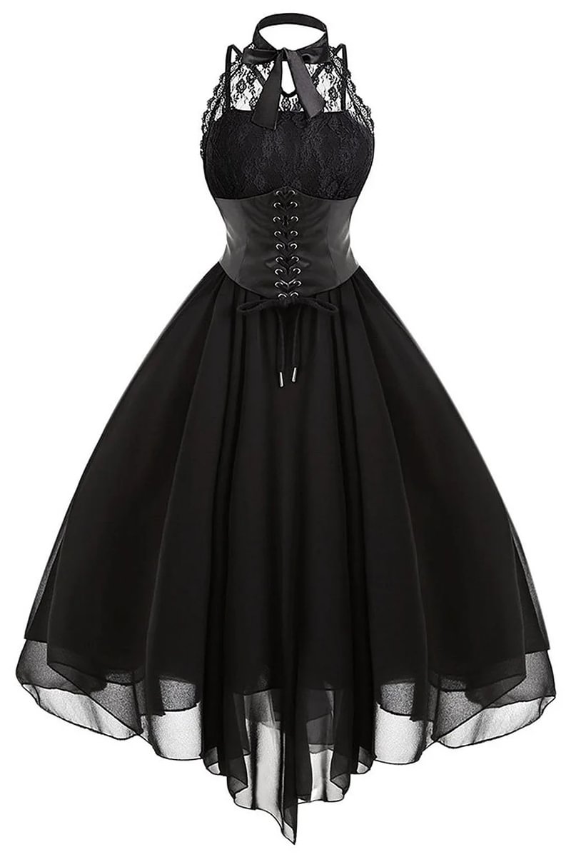 Gothic Plus Size Gothic  Steampunk Lace Dress