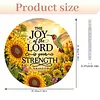 Diamond Painting Acrylic Single-Sided Drill Sunflower Bible Verse Sign Pendant for Home Decor
