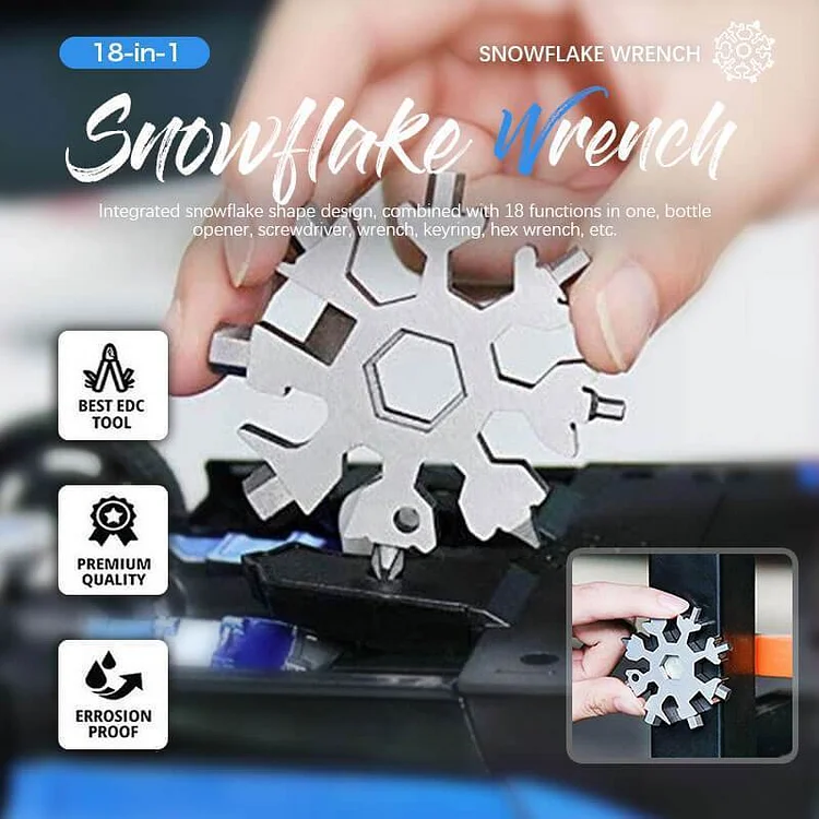 18-in-1 Snowflake Wrench