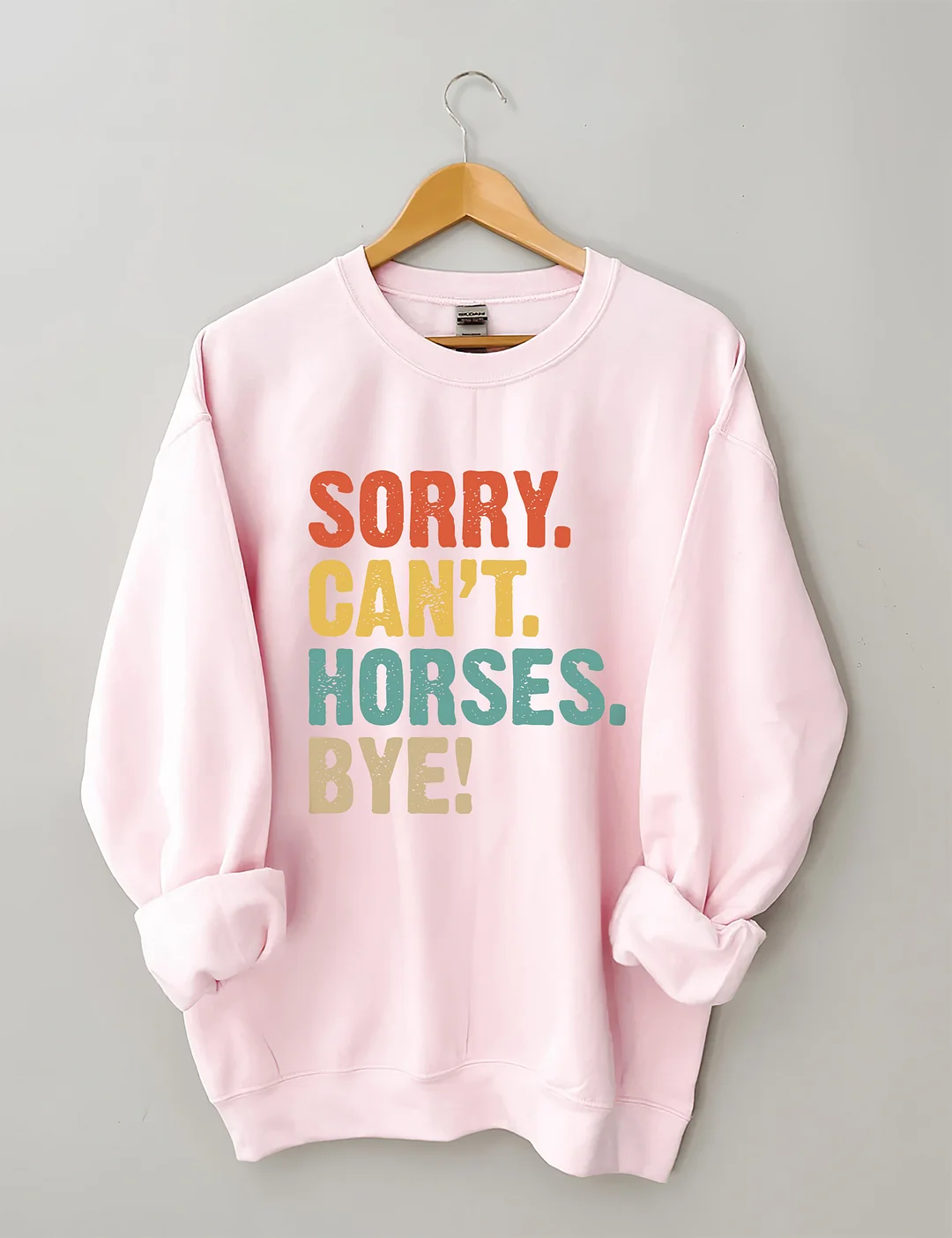 Sorry Can't Horses Bye Sweatshirt