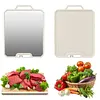Stainless Steel Cutting Board Double Sided Chopping Block for Meat Vegetables