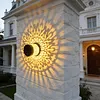 Solar Fence Lights Mandala Theme Waterproof Metal Solar Powered Deck Step Stair Lights for Garden Post Patio Decor Gifts for Women Mom