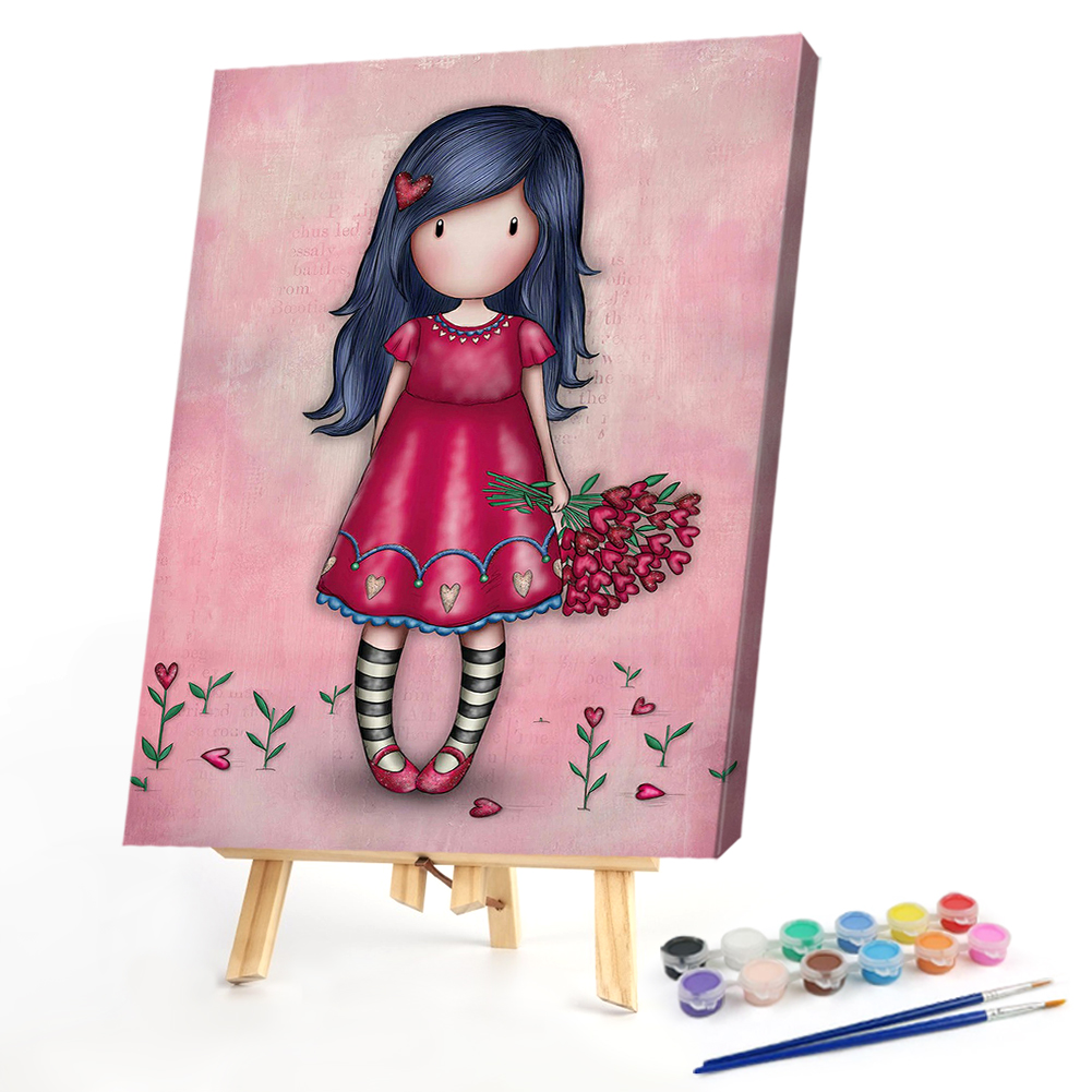 

40*50CM - Paint By Numbers - Little Girl, 501 Original