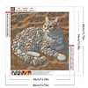Diamond Painting -DIY Round Drill Stone Art Lying Cat(40x40cm)