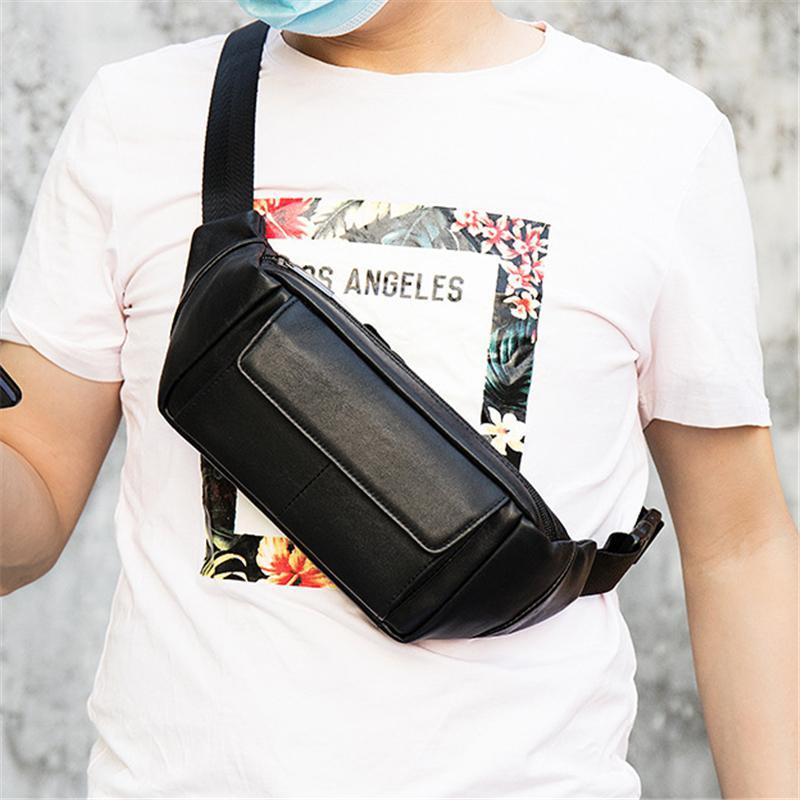 Handy Running Comfy Sports Leather Crossbody Bags Chest Packs