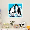 Bead Embroidery - Full Printed 9CT Penguins(20x20 CM)