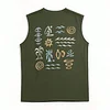 Men's Retro Casual Summer Surf Print Tank Top by Inlyline